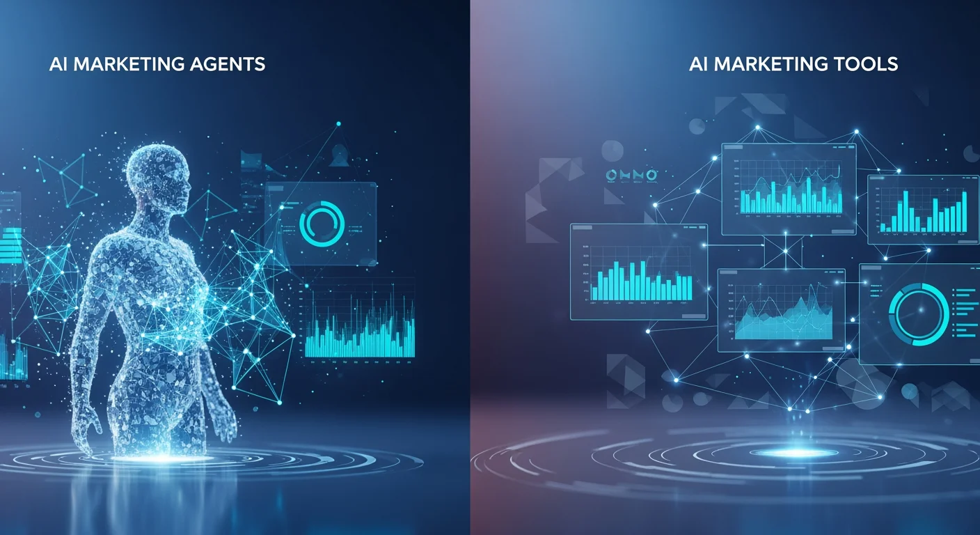 Professional image for AI Marketing Agents vs. AI Marketing Tools: Understanding th