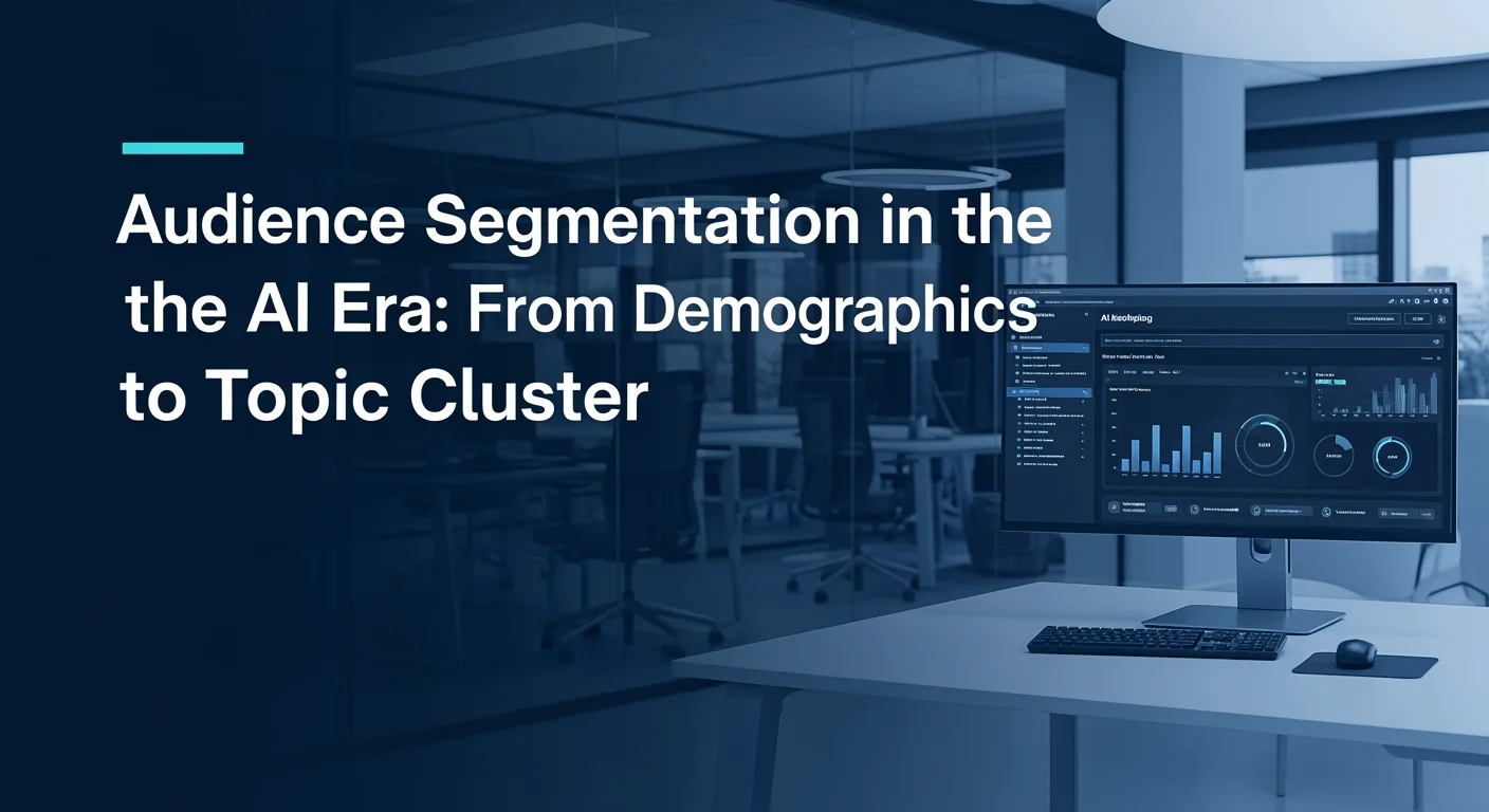 Professional image representing Audience Segmentation in the AI Era: From Demographics to Topic Clusters