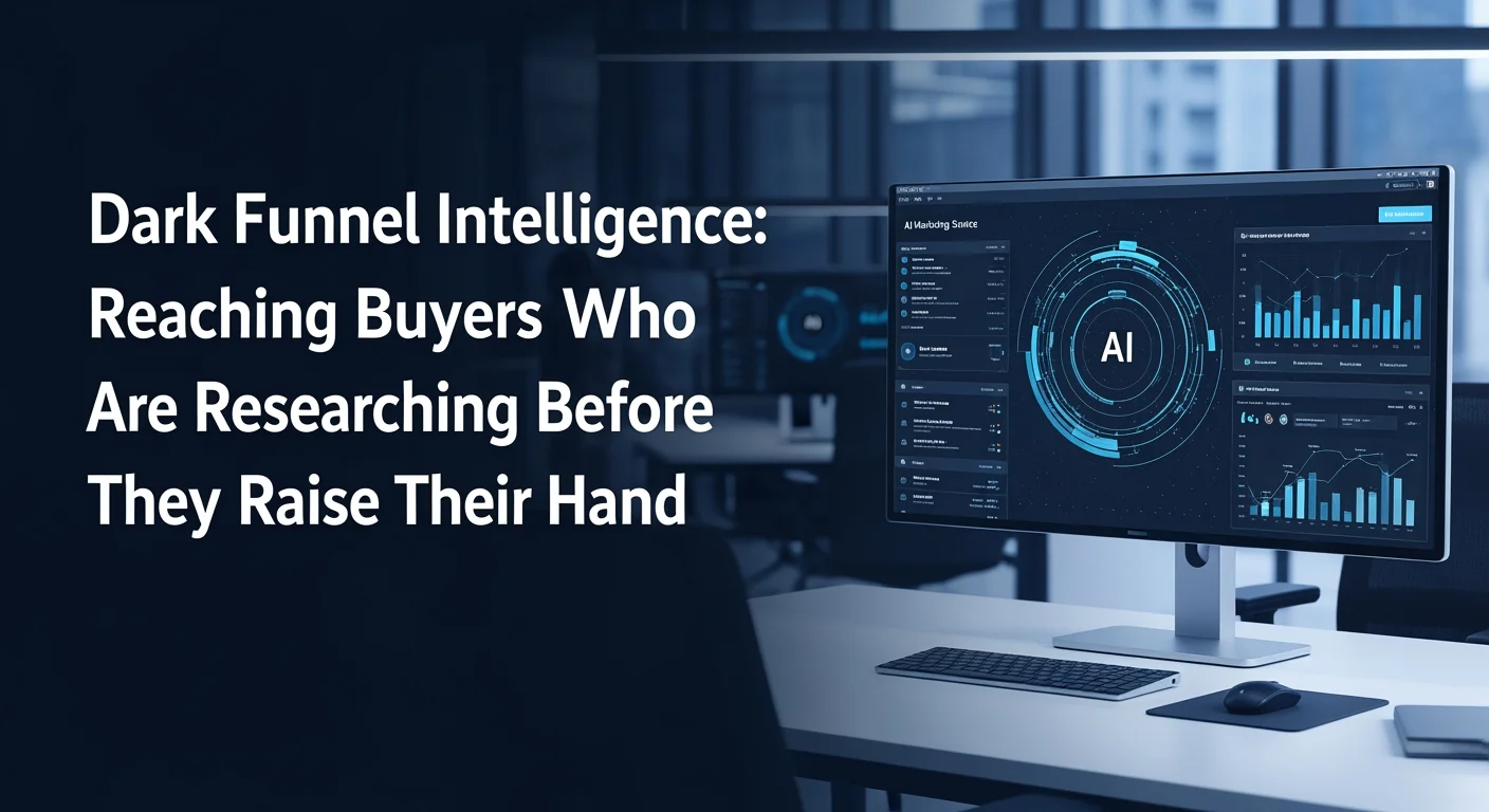 Professional image representing Dark Funnel Intelligence: Reaching Buyers Who Are Researching Before They Raise