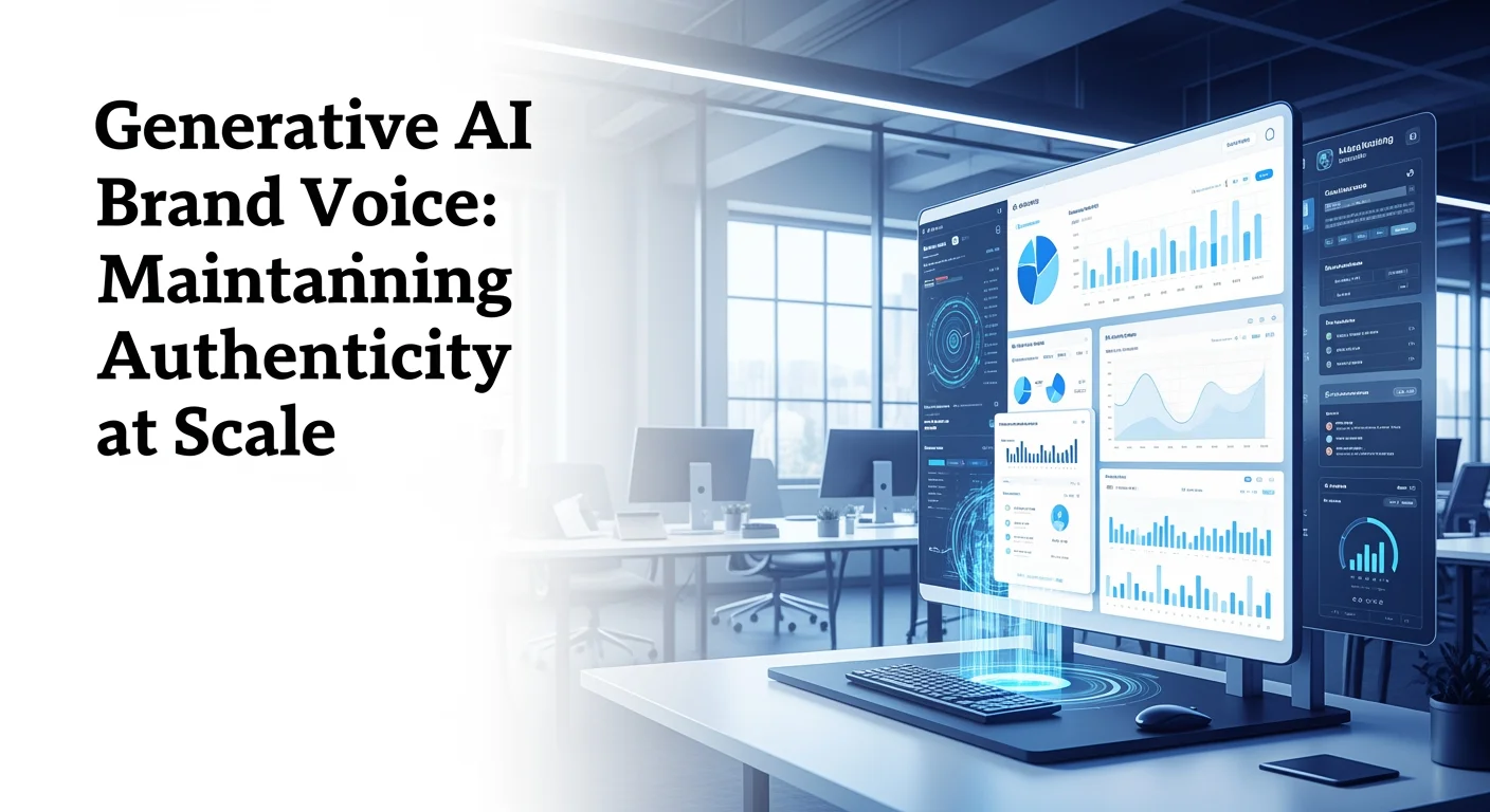 Professional image representing Generative AI and Brand Voice: Maintaining Authenticity at Scale