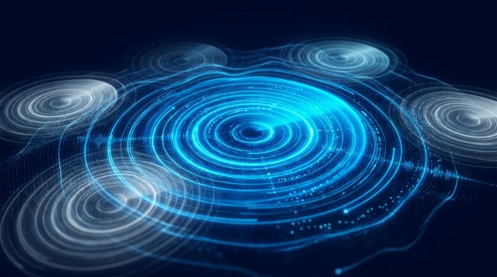 Share of voice in AI search — competitive brand signal landscape visualization