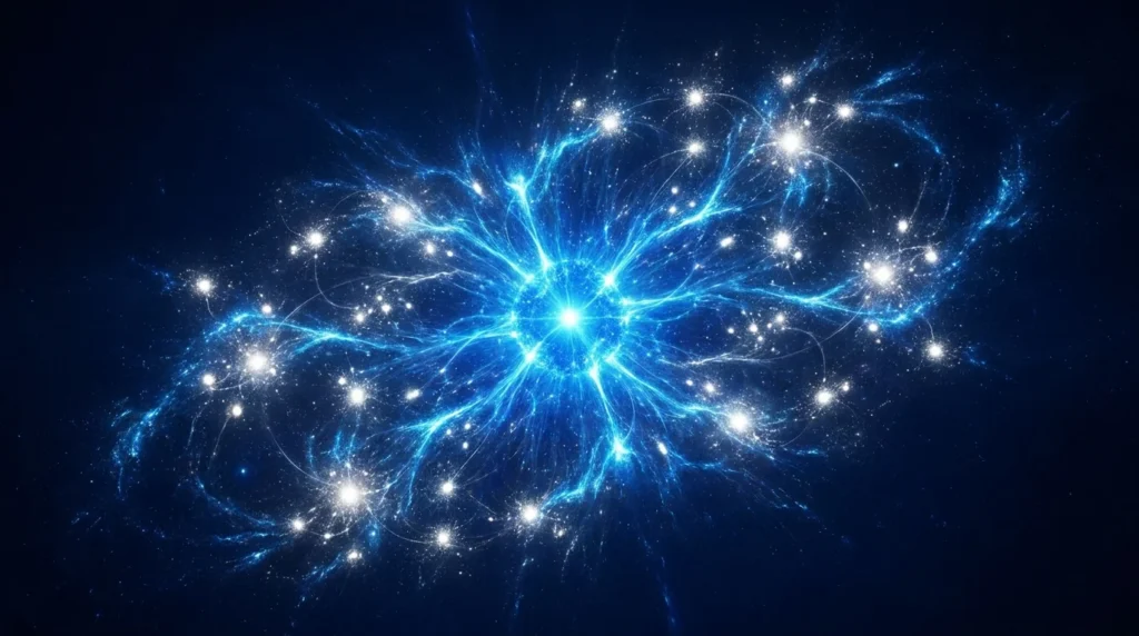 Topic authority content strategy — hub and spoke expertise topology visualization